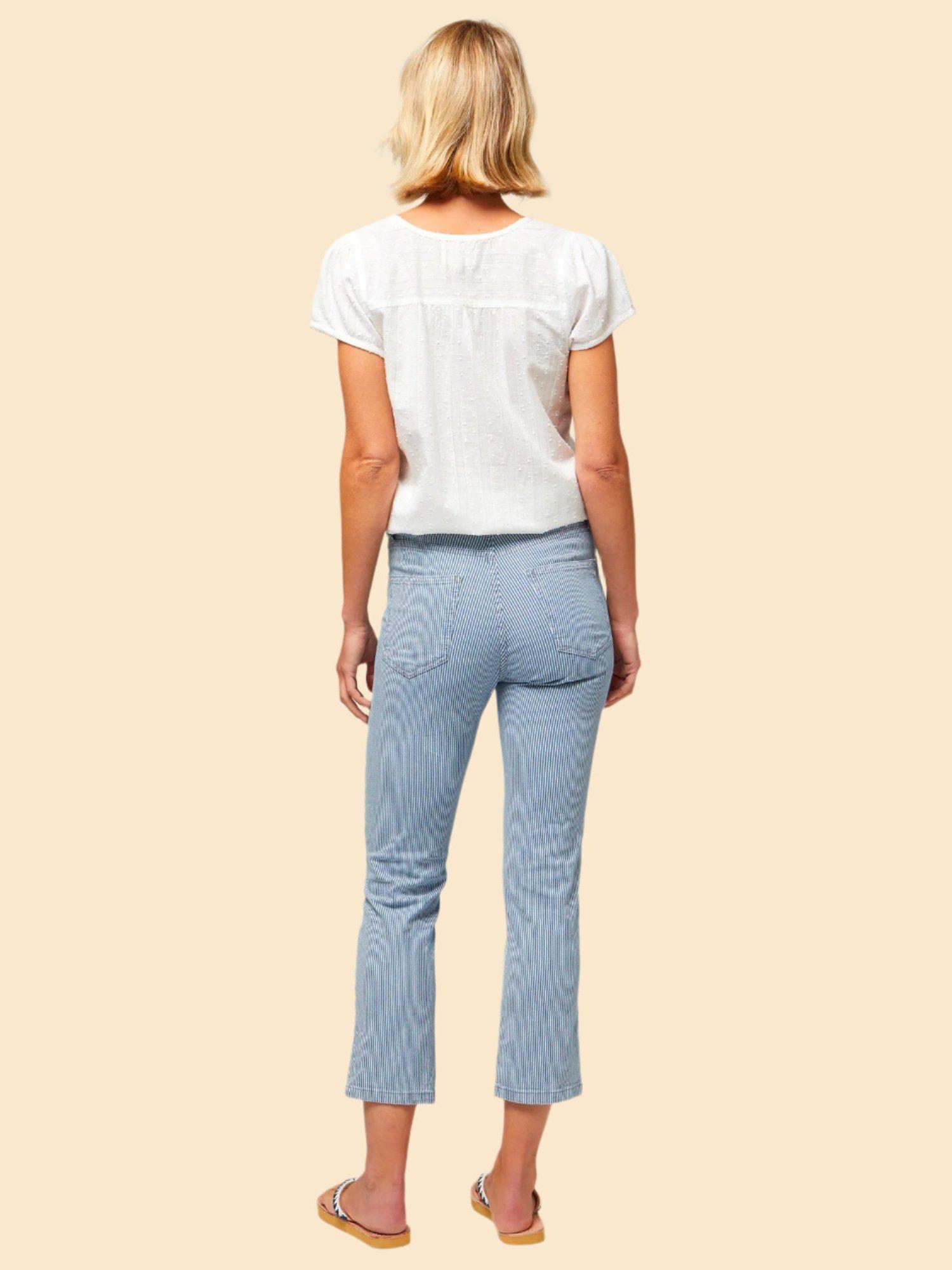 Product image 7 of 7, which shows Aspiga Lisbon Short Sleeve Crinkle Shirt, White, XS