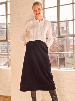 Aspiga Caro A-Line Corduroy Skirt, Black, Black