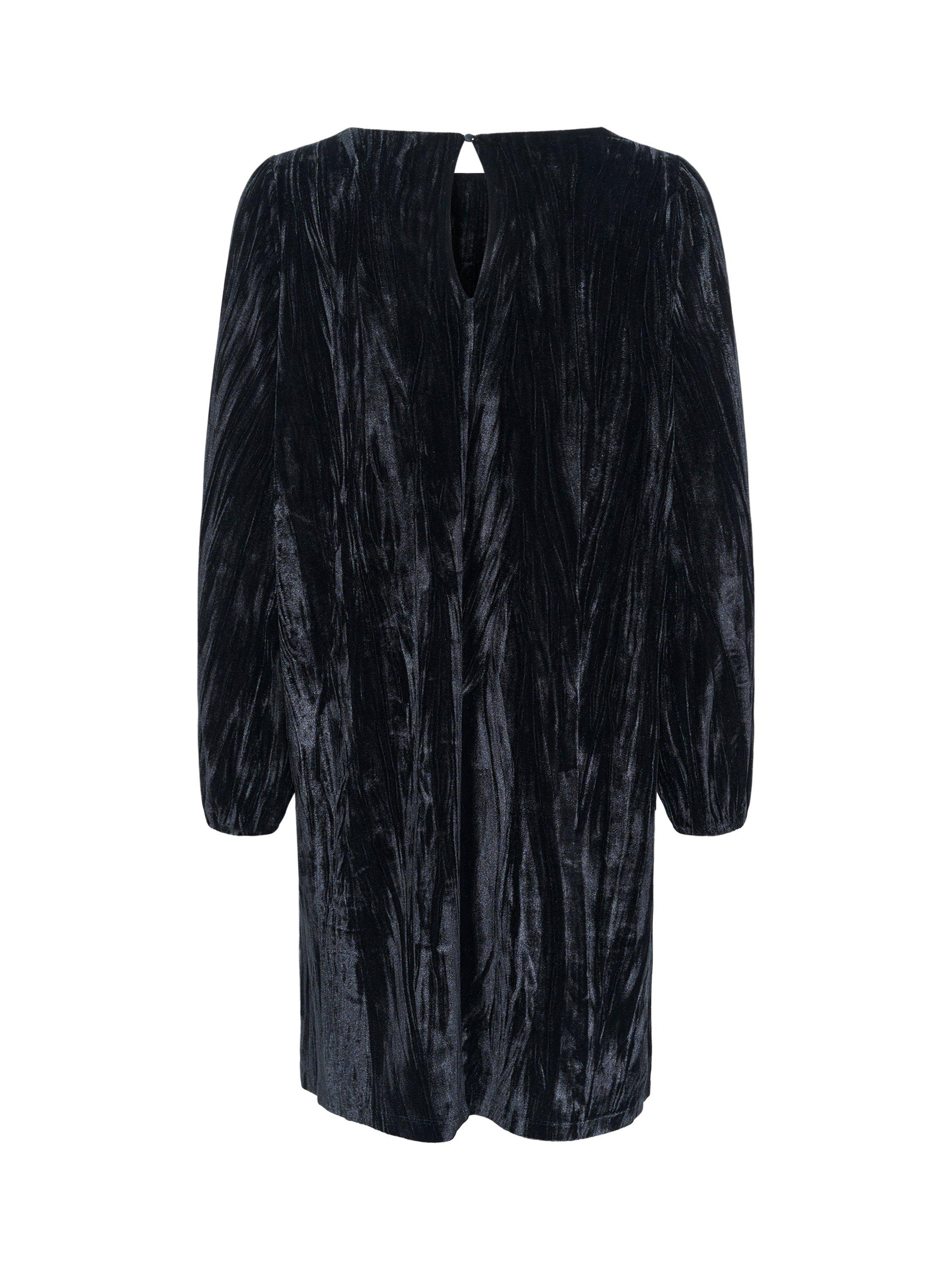 Product image 6 of 6, which shows KAFFE Elva Knee Length Swing Dress, Black Deep, XS