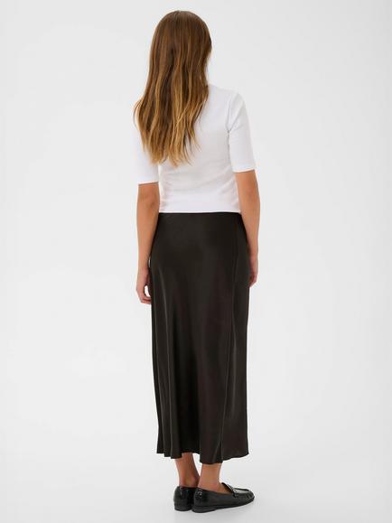 KAFFE Lotte Midi Skirt, Black Coffee - view 2, Black Coffee