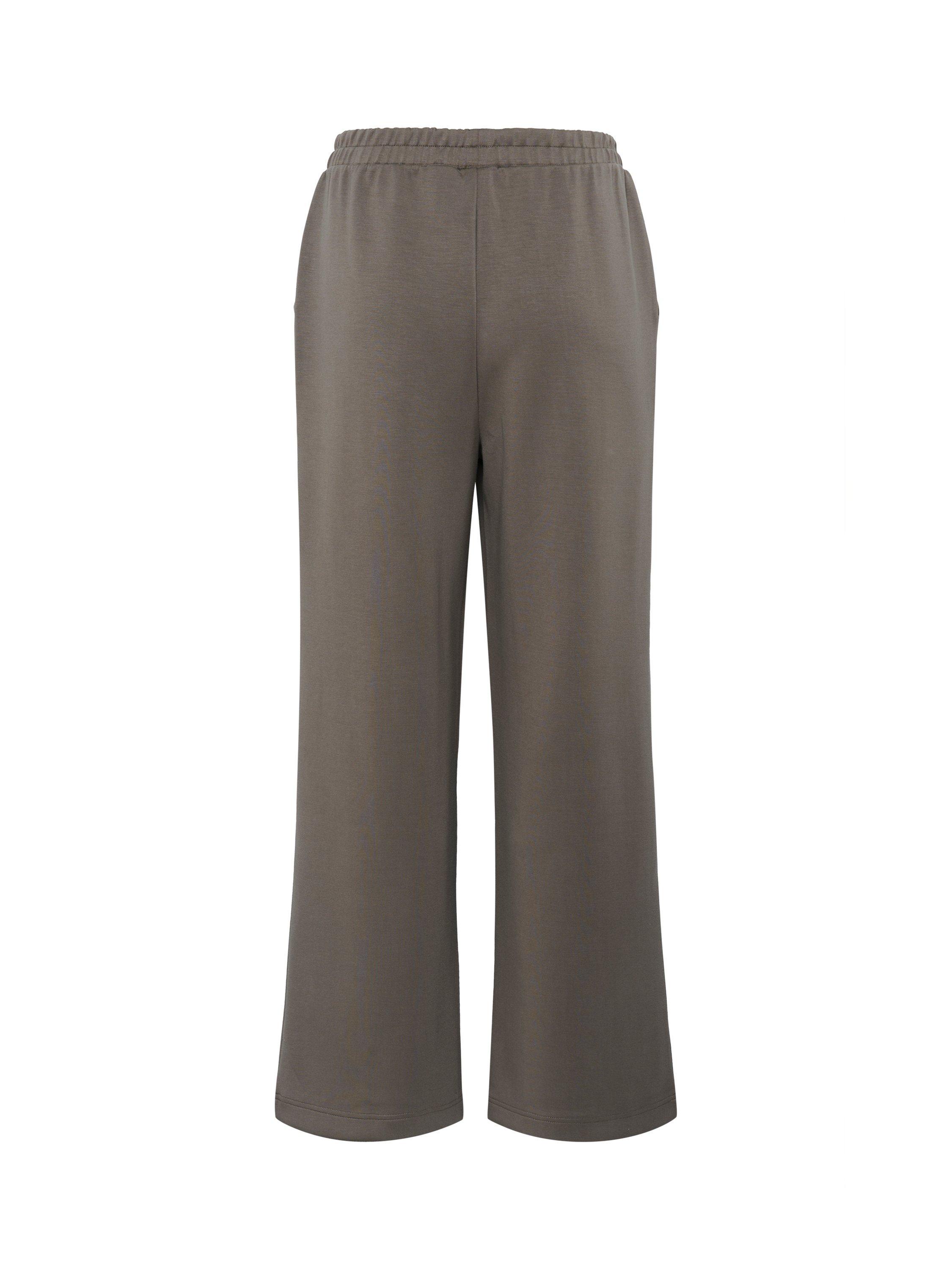 Product image 6 of 6, which shows KAFFE KAannika Wide-Leg Joggers, Morel, XS