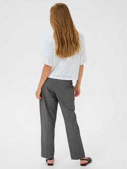 KAFFE KAmiranda Sequin Top - view 2, Chalk