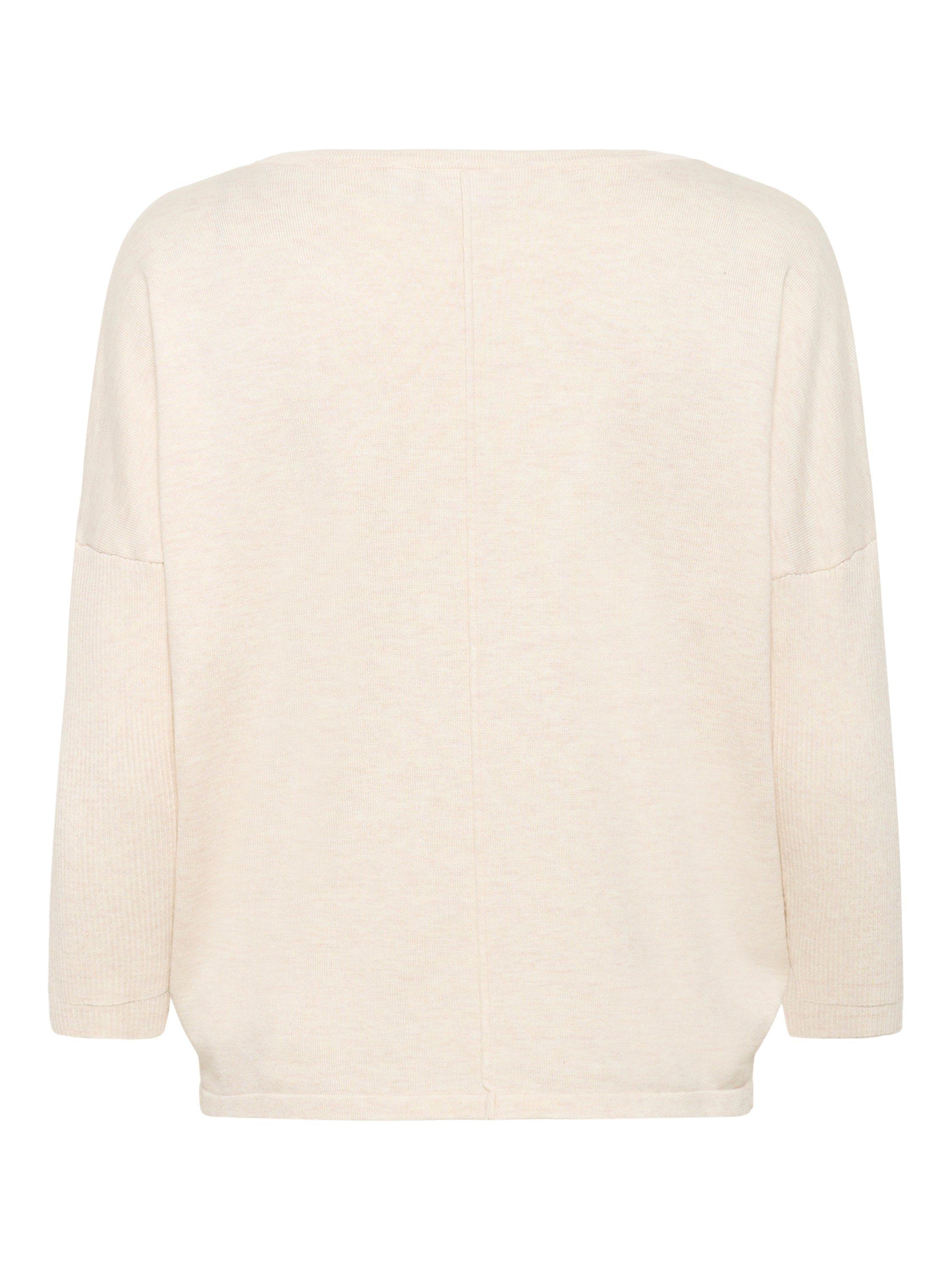Product image 6 of 6, which shows Saint Tropez MilaSZ Round Neck Pullover Jumper, Fog Melange, XS