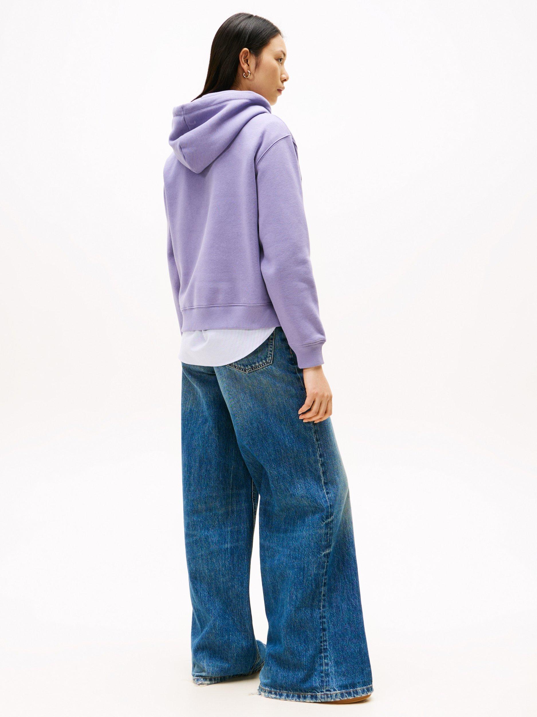 Product image 2 of 5, which shows Tommy Hilfiger Modern Logo Hoodie, Lavender Ash, S