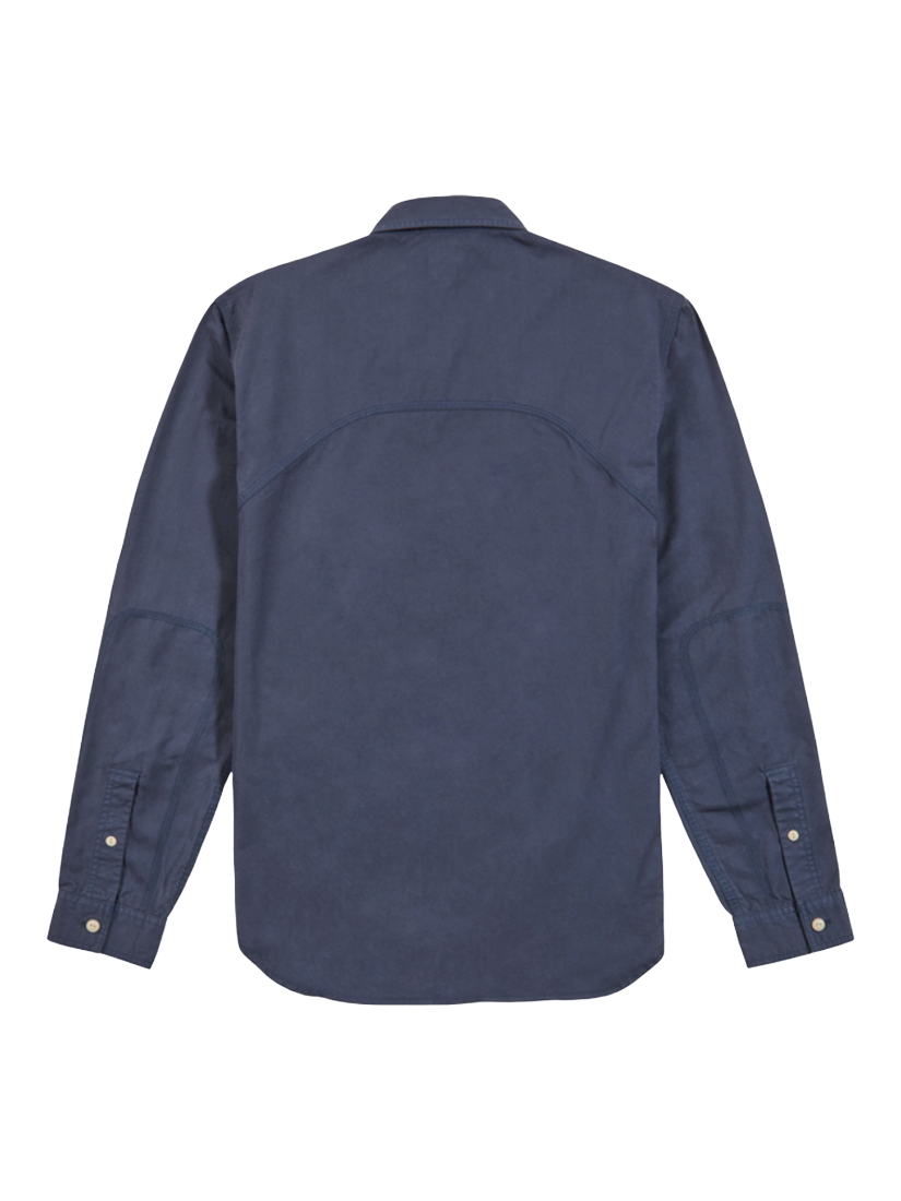 Product image 2 of 3, which shows Triumph Motorcycles Passenger Shirt, Washed Indigo, S