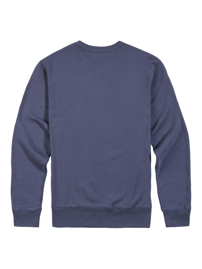 Product image 2 of 3, which shows Triumph Motorcycles Radial Crew Sweatshirt, Washed Indigo, S
