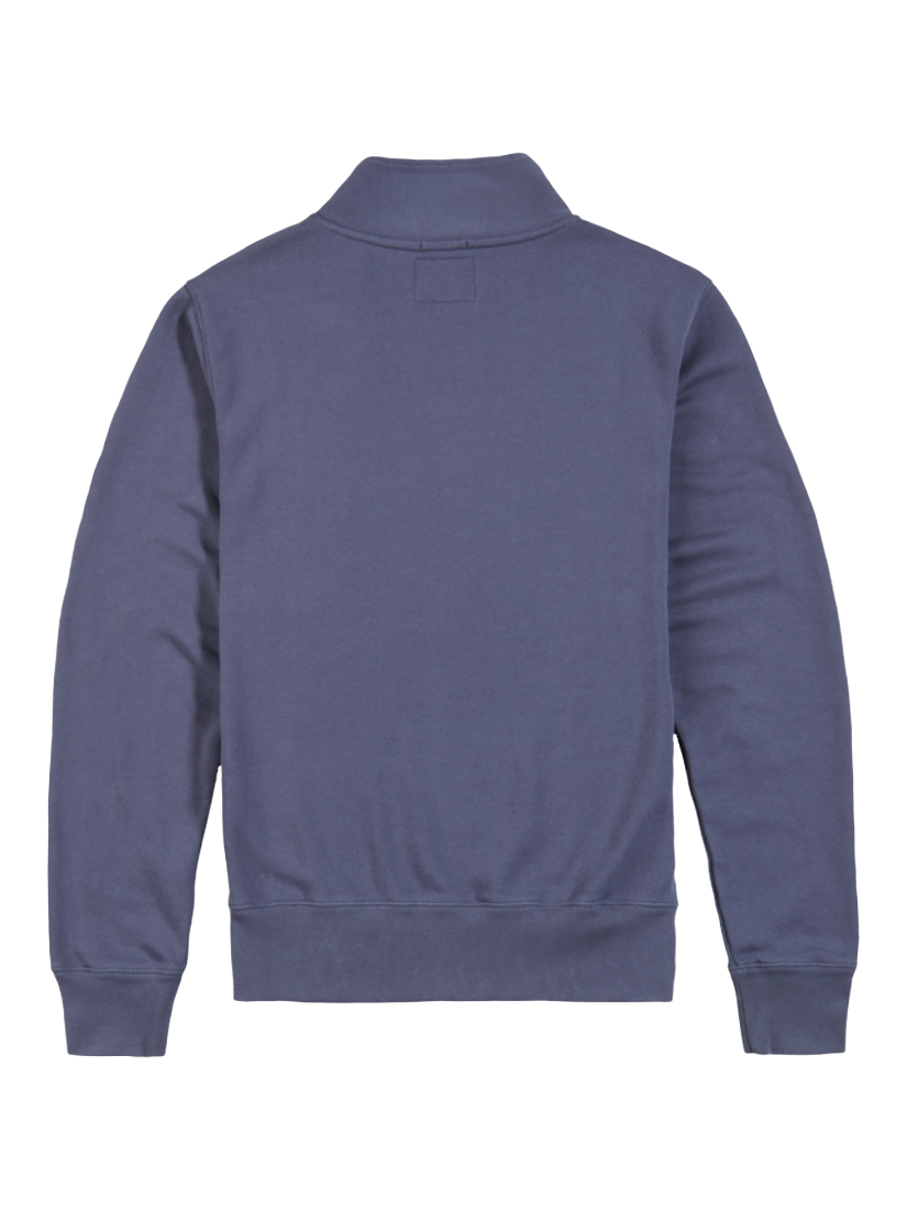 Product image 2 of 3, which shows Triumph Motorcycles Ribble Zip Sweatshirt, Washed Indigo, S