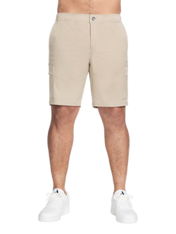 Skechers Downtown Cargo 9" Shorts, Natural/Silver, Natural/Silver