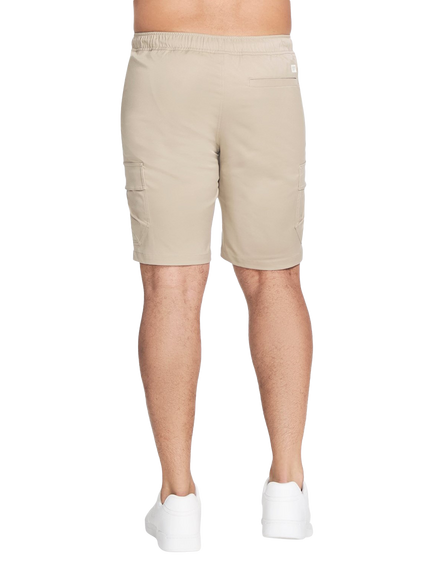 Skechers Downtown Cargo 9" Shorts, Natural/Silver - view 2, Natural/Silver