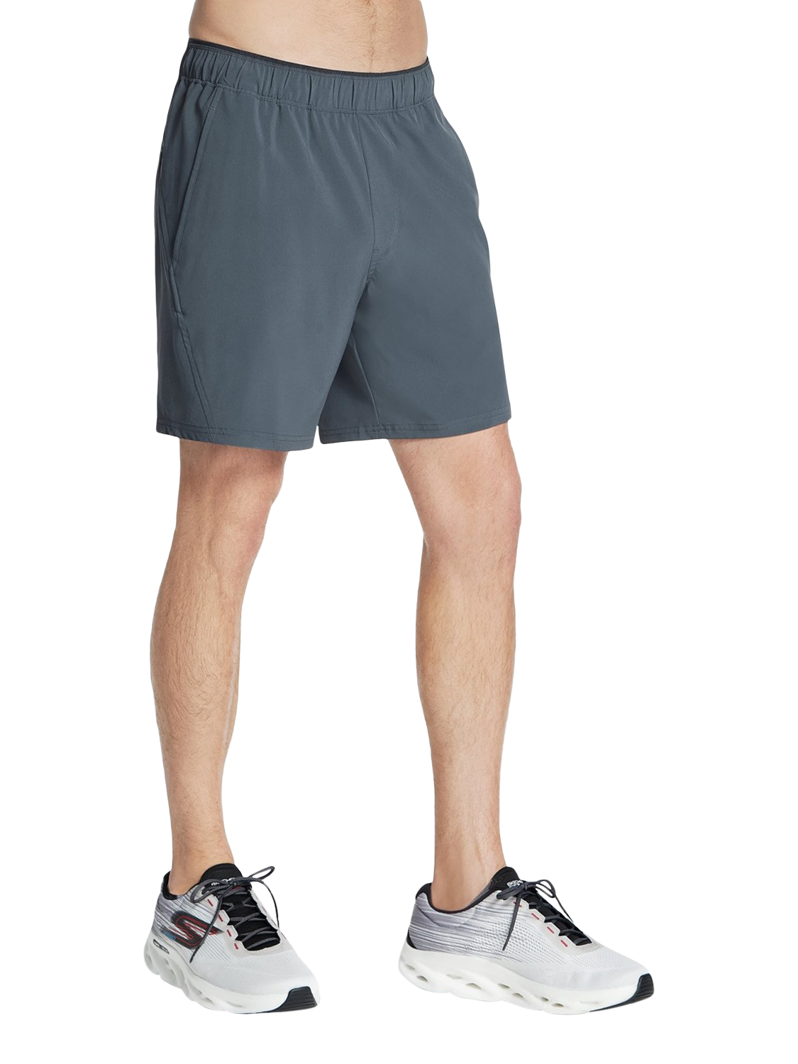 Product image 3 of 3, which shows Skechers Premier 7" Shorts, Black/Charcoal, M
