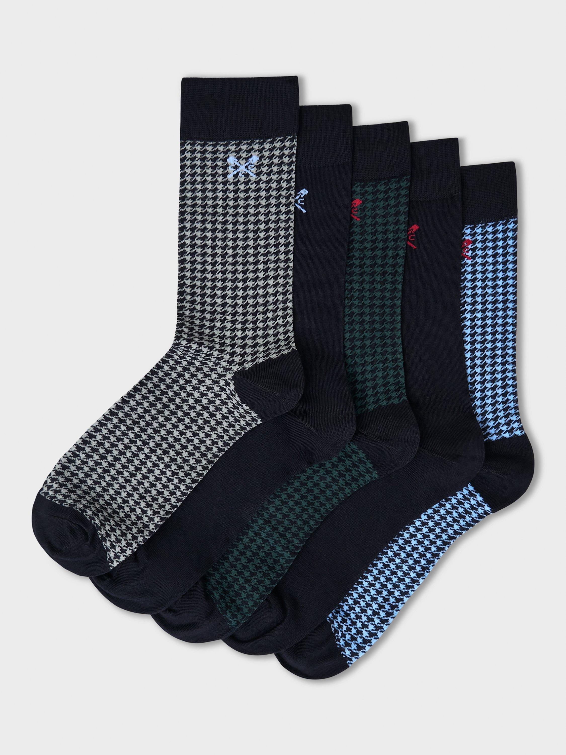 Product image 1 of 2, which shows Crew Clothing Bamboo Socks, Pack of 5, Multi, One Size