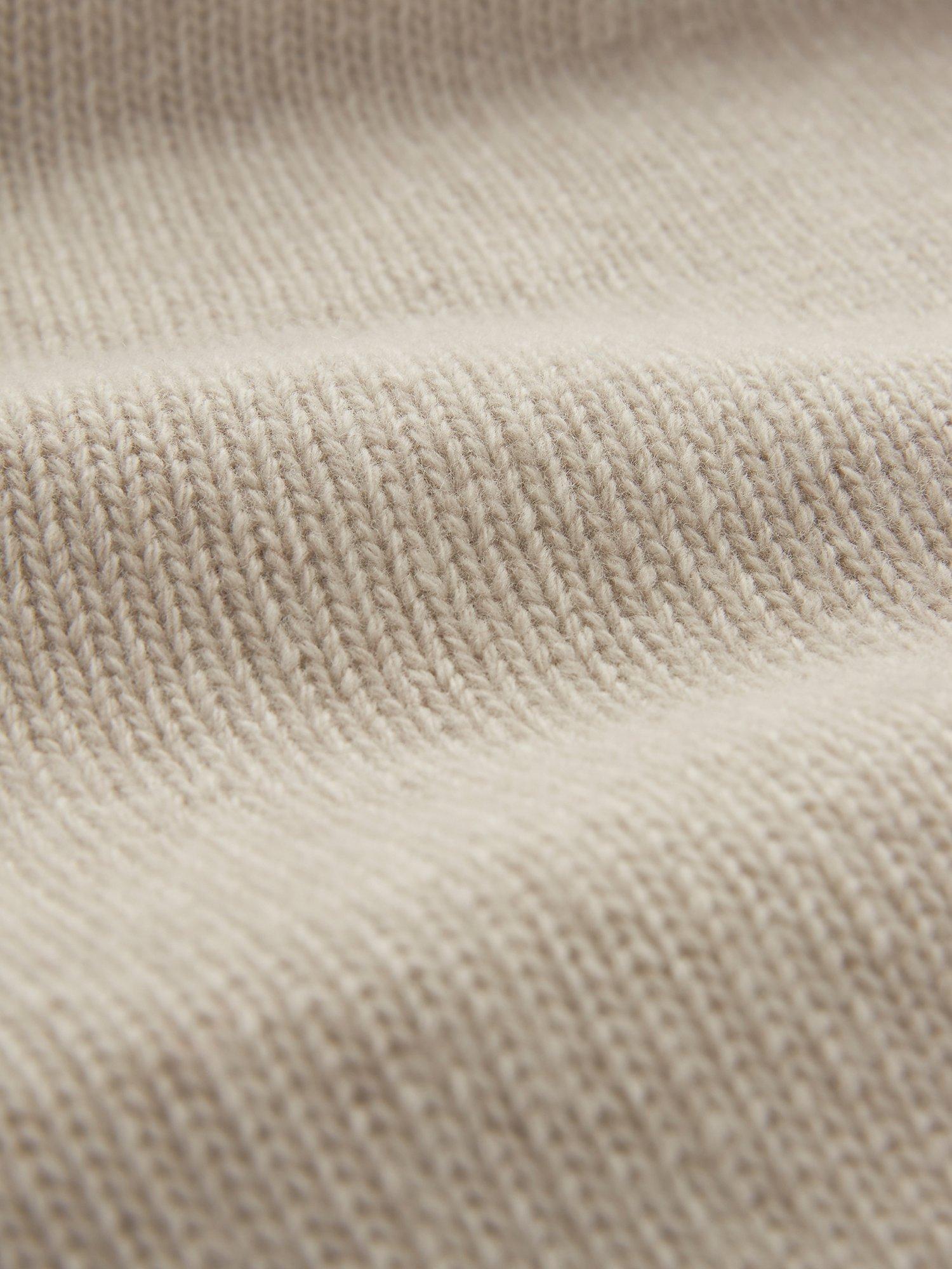 Product image 4 of 4, which shows Celtic & Co. Open Neck Pure Wool Cardigan, Oatmeal, XS-S