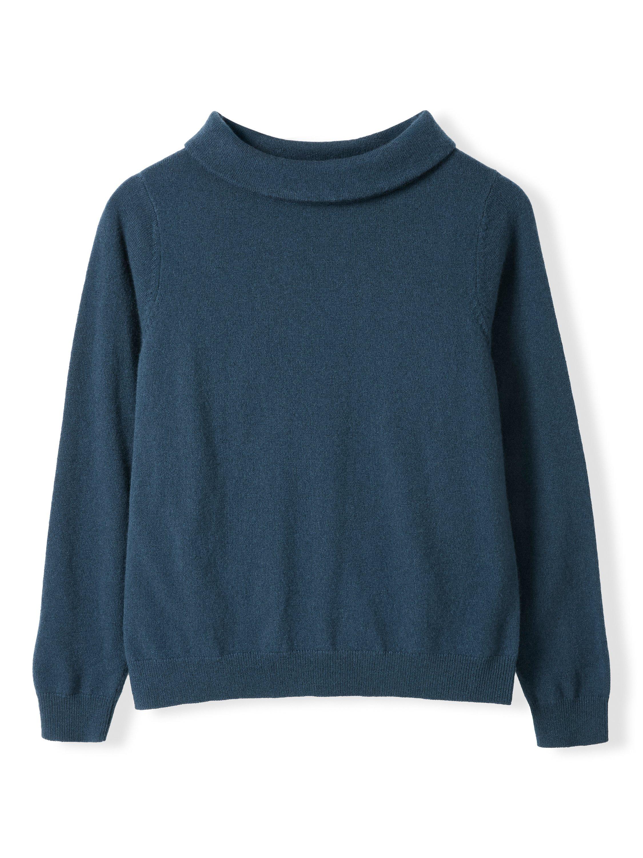 Celtic Slim Boat Neck Pure Wool Jumper, Dark Teal