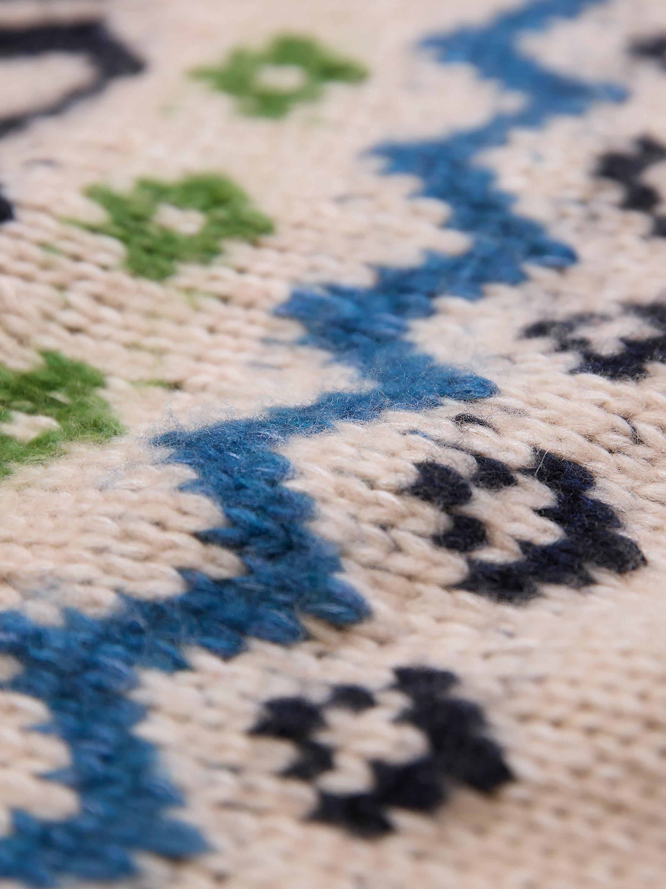 Product image 6 of 8, which shows Celtic & Co. Fair Isle Yoke Wool Blend Jumper, Oatmeal/Multi, XS