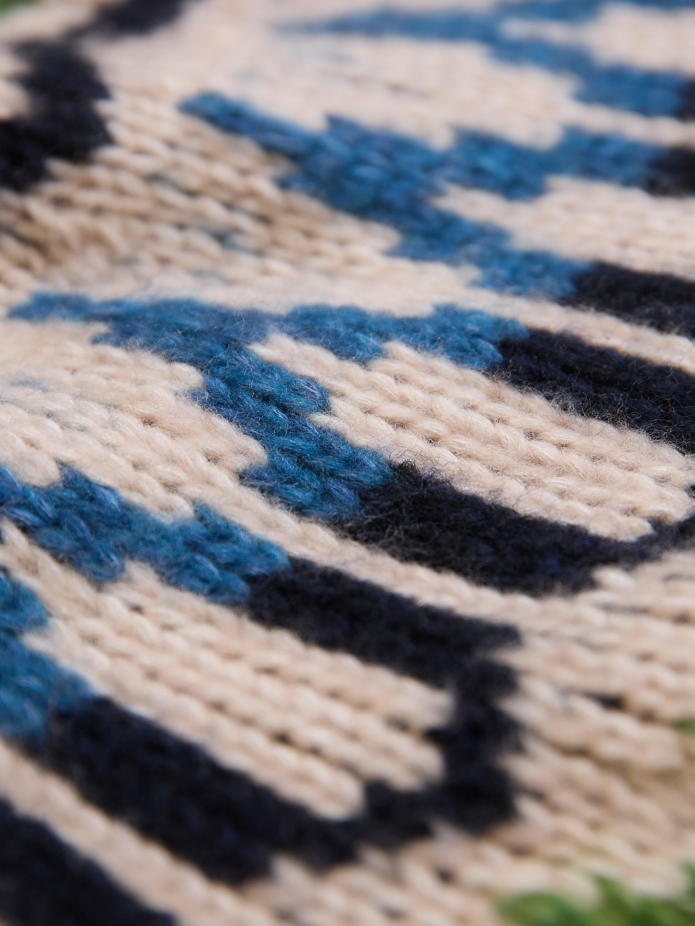 Product image 7 of 8, which shows Celtic & Co. Fair Isle Yoke Wool Blend Jumper, Oatmeal/Multi, XS