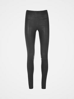 Celtic & Co. Stretch Pure Leather Leggings, Black, Black