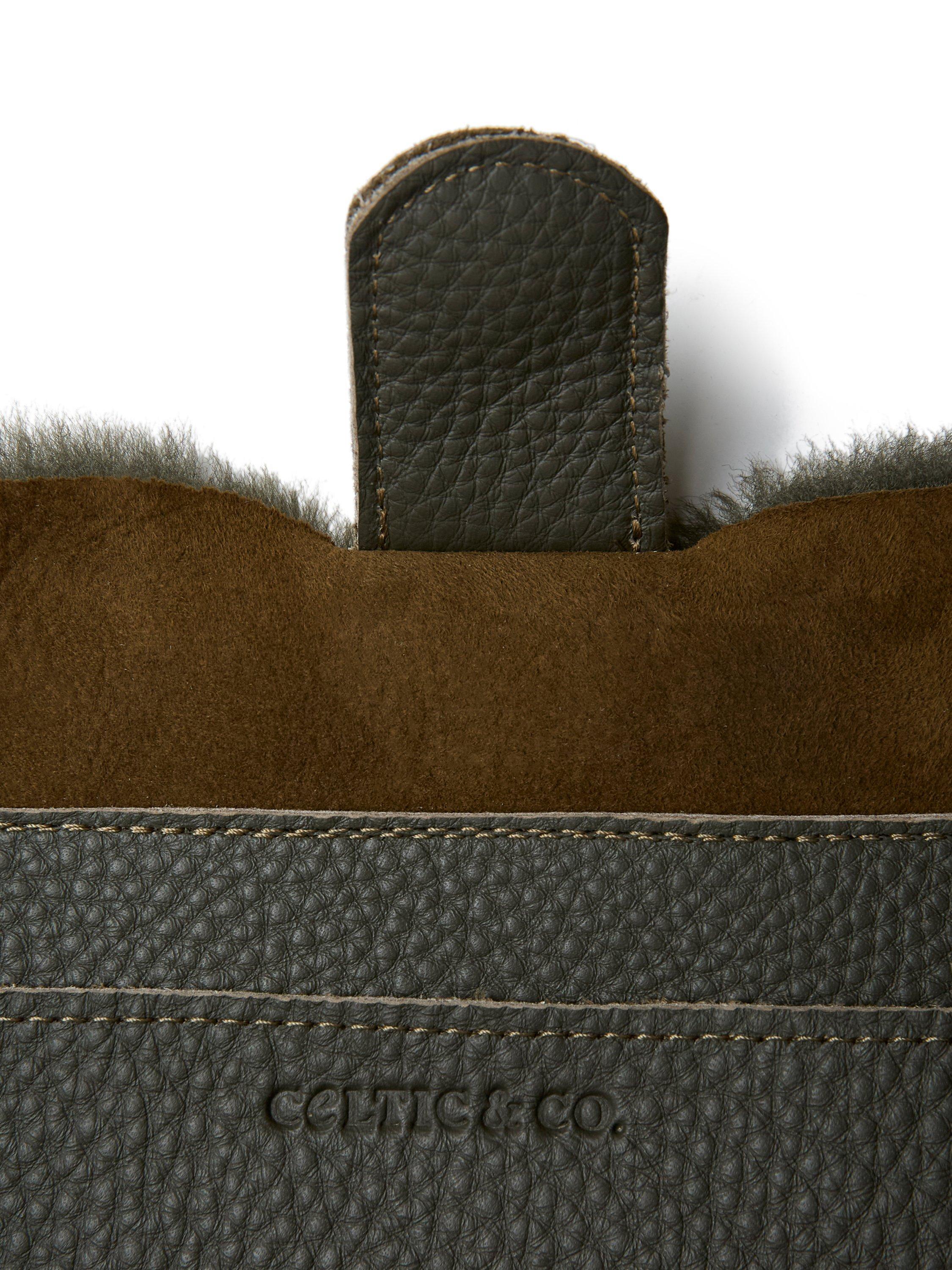 Product image 5 of 8, which shows Celtic & Co. Leather Suede Shopper Bag, Olive, One Size