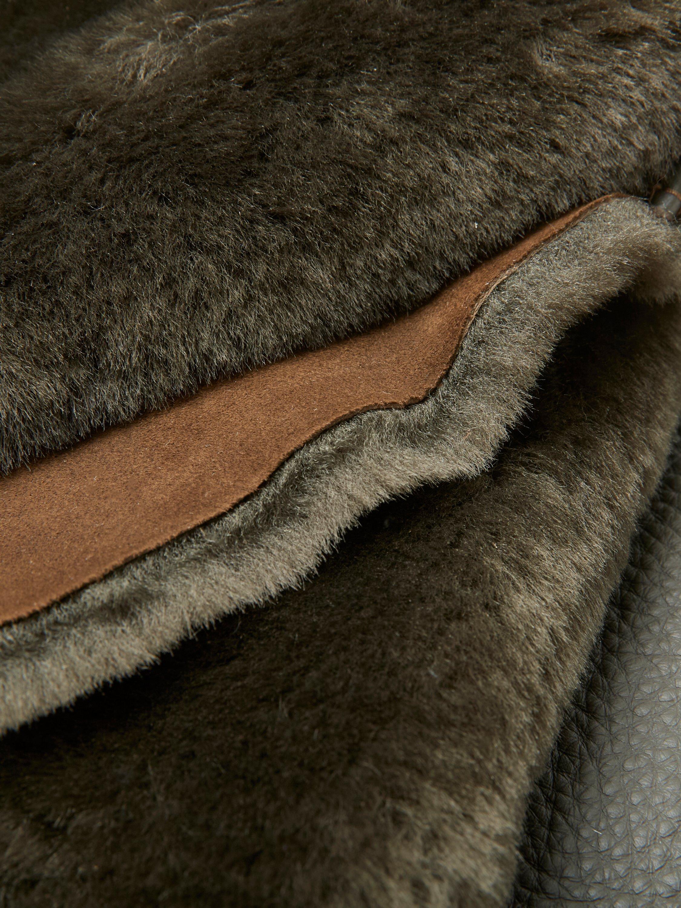 Product image 7 of 8, which shows Celtic & Co. Leather Suede Shopper Bag, Olive, One Size