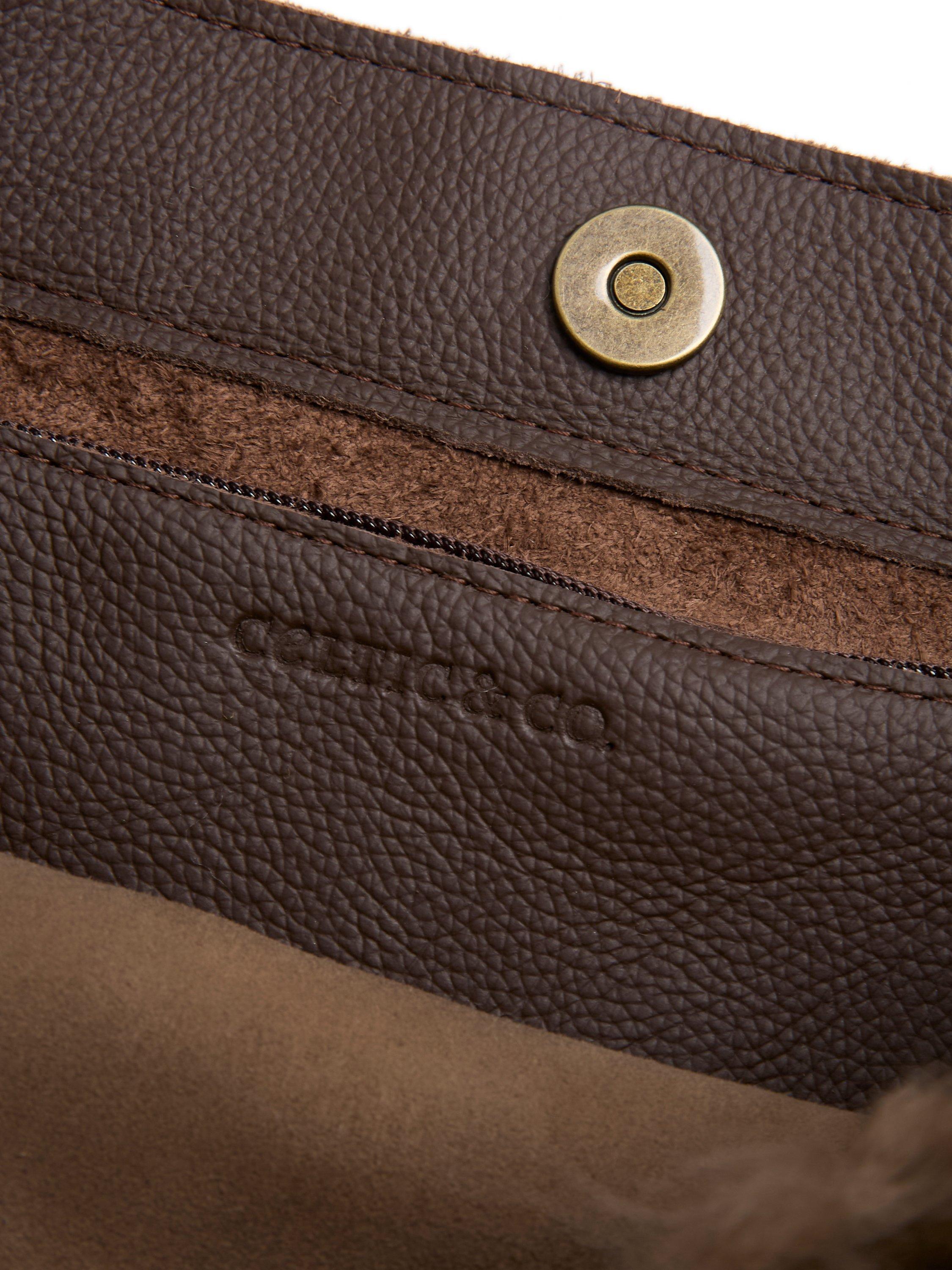 Product image 4 of 5, which shows Celtic & Co. Toscana & Leather Shoulder Bag, Taupe, One Size