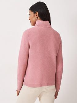 Crew Clothing Wool Blend Crew Neck Jumper - view 2, Pastel Pink