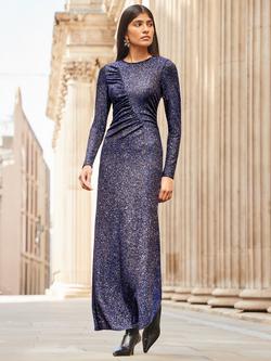 Ro&Zo Kylie Sparkle Maxi Dress, Blue, Blue