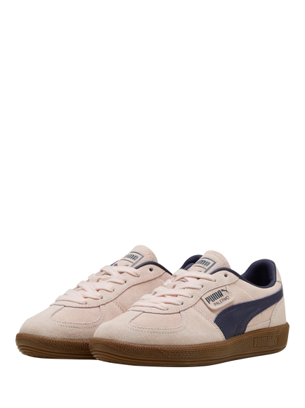PUMA Palermo Suede Trainers, Jasmine Flower/Plum - view 2, Jasmine Flower/Plum