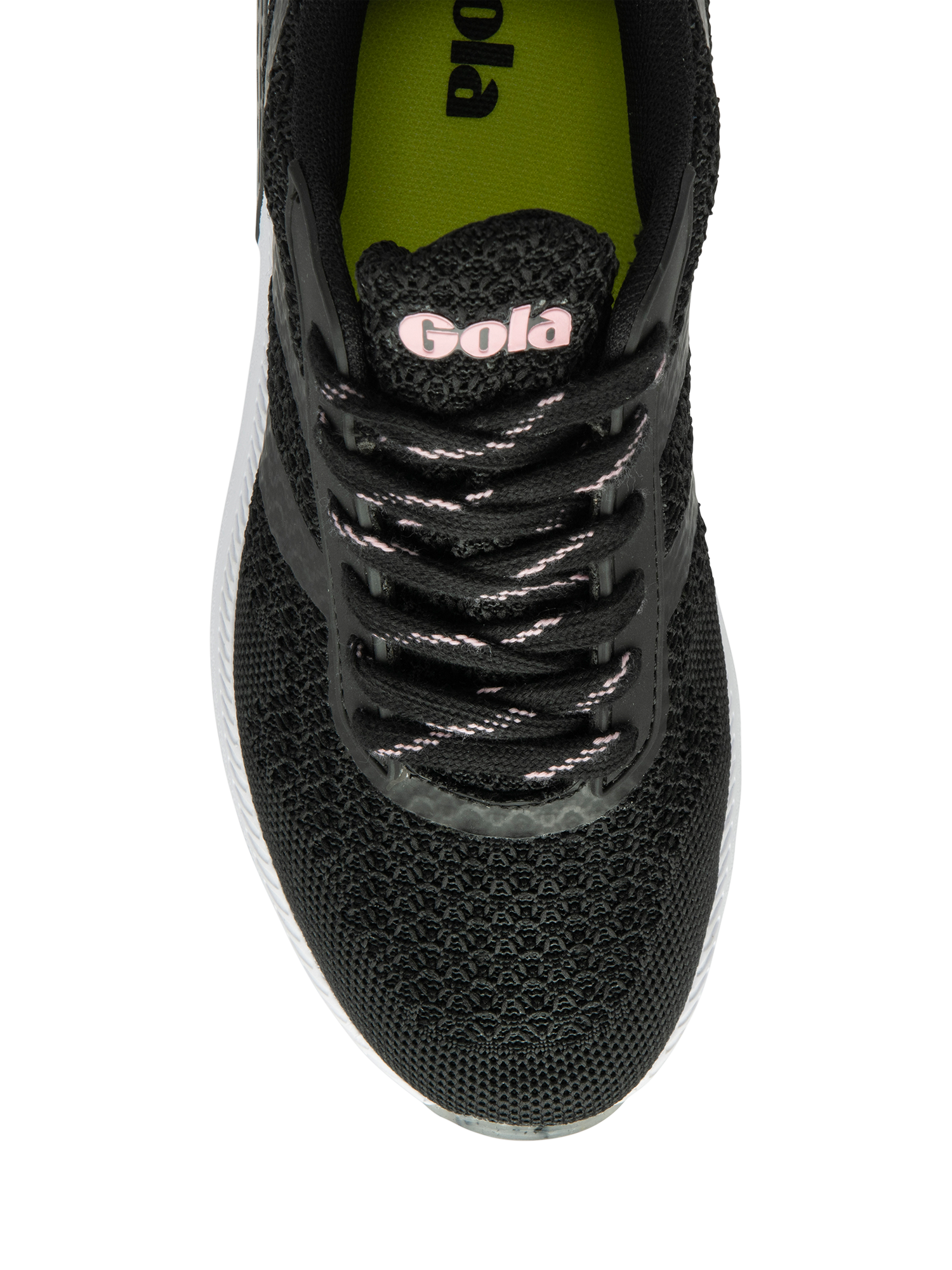 Product image 5 of 6, which shows Gola Performance Atomics 2 Running Trainers, Black/Tea Rose, 3