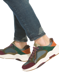 Kurt Geiger London Royston Lace Up Trainers, Multi - view 2, Multi