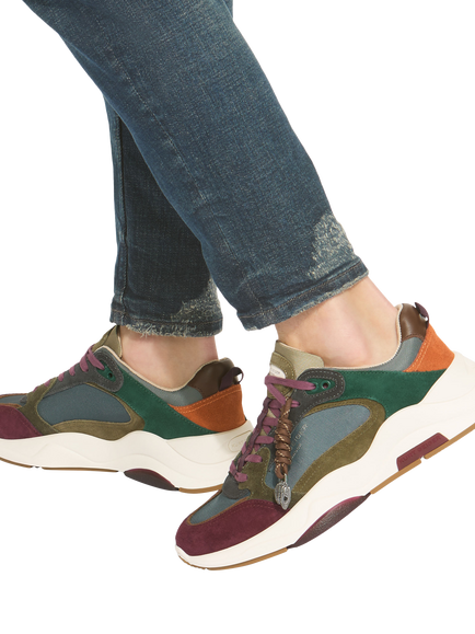 Kurt Geiger London Royston Lace Up Trainers, Multi - view 2, Multi
