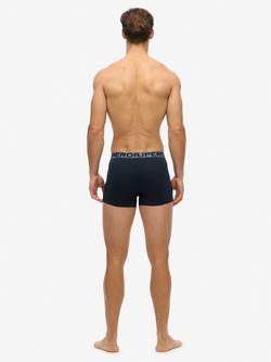 Superdry Classic Boxer Triple Pack, Eclipse Navy/Blue - view 2, Eclipse Navy/Blue