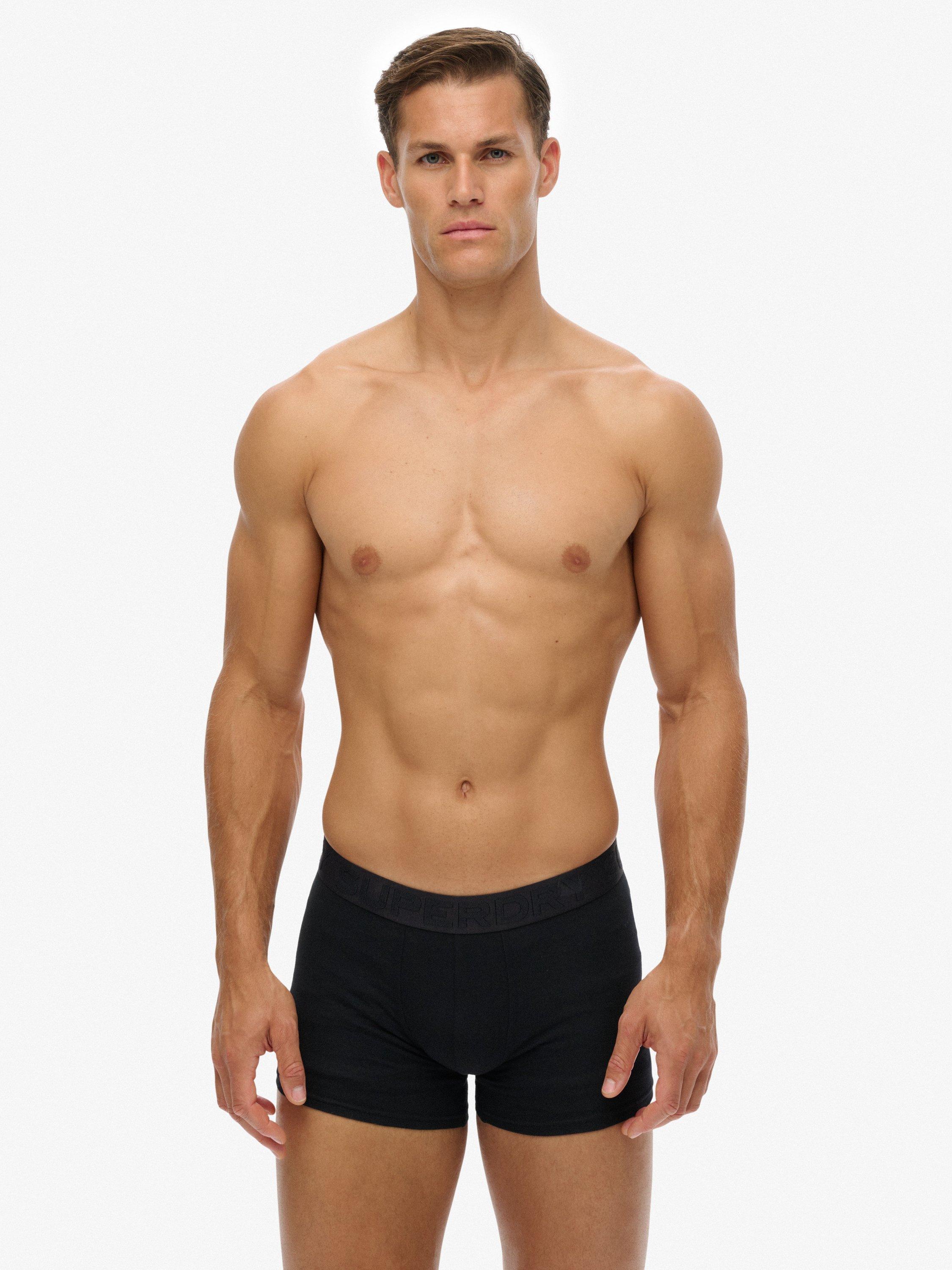 Product image 1 of 3, which shows Superdry Classic Boxer Triple Pack, Black, S