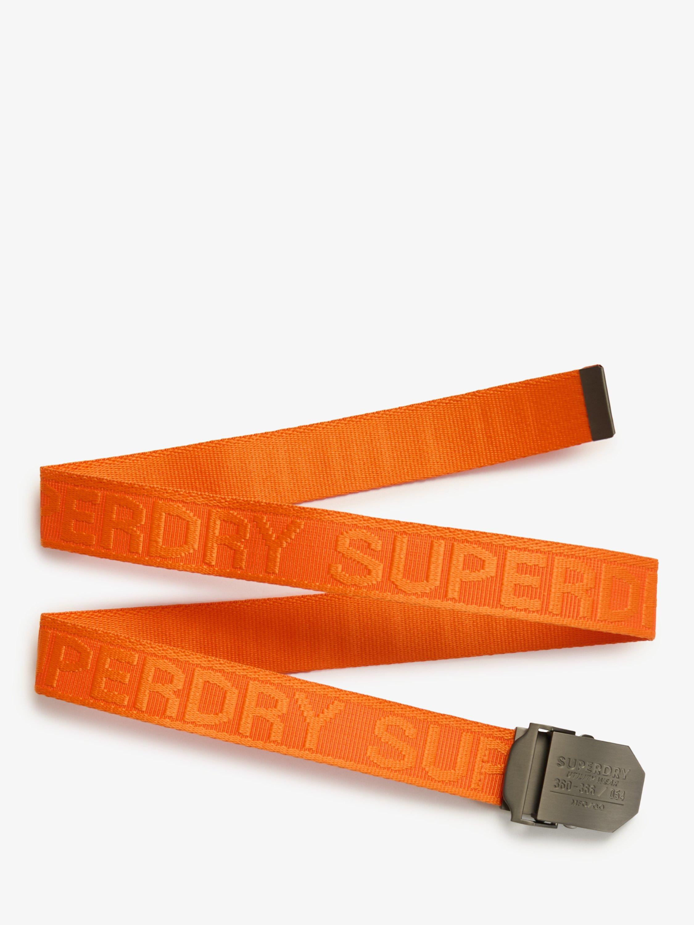 Product image 2 of 4, which shows Superdry Workwear Webbing Belt, Rust Orange, One Size