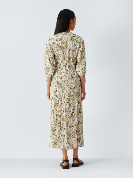 AND/OR Olivia Floral Ruched Midi Dress, Multi Floral - view 2, Multi Floral