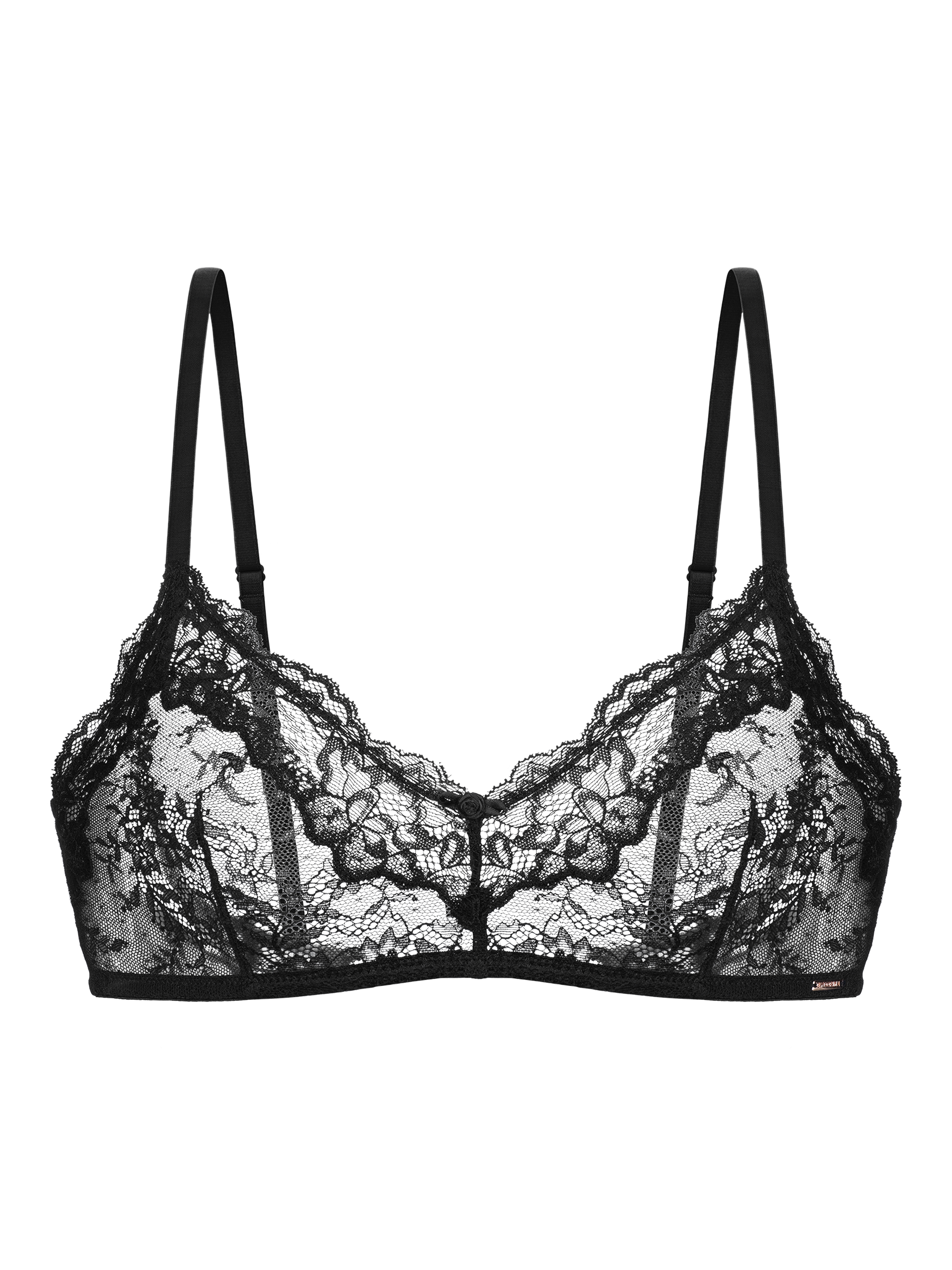 Product image 4 of 6, which shows Dorina Origins Non Padded Bralette, Black, L