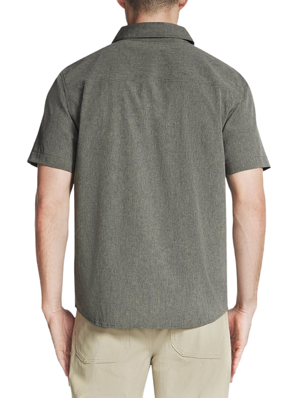 Skechers GO WALK Air Short Sleeve Shirt - view 2, Olive/Grey