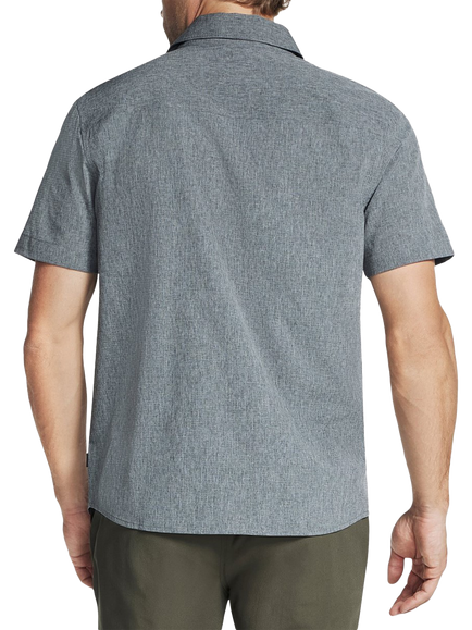 Skechers GO WALK Air Short Sleeve Shirt - view 2, Black/Charcoal