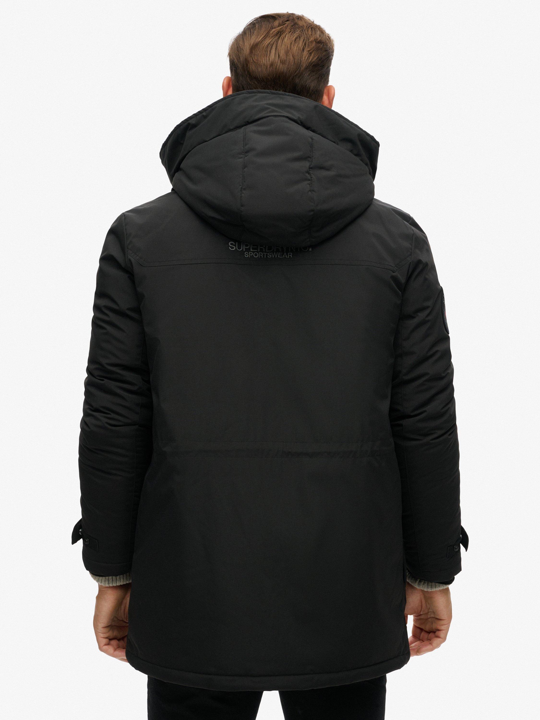 Product image 2 of 5, which shows Superdry Zip Parka Jacket, Black, S