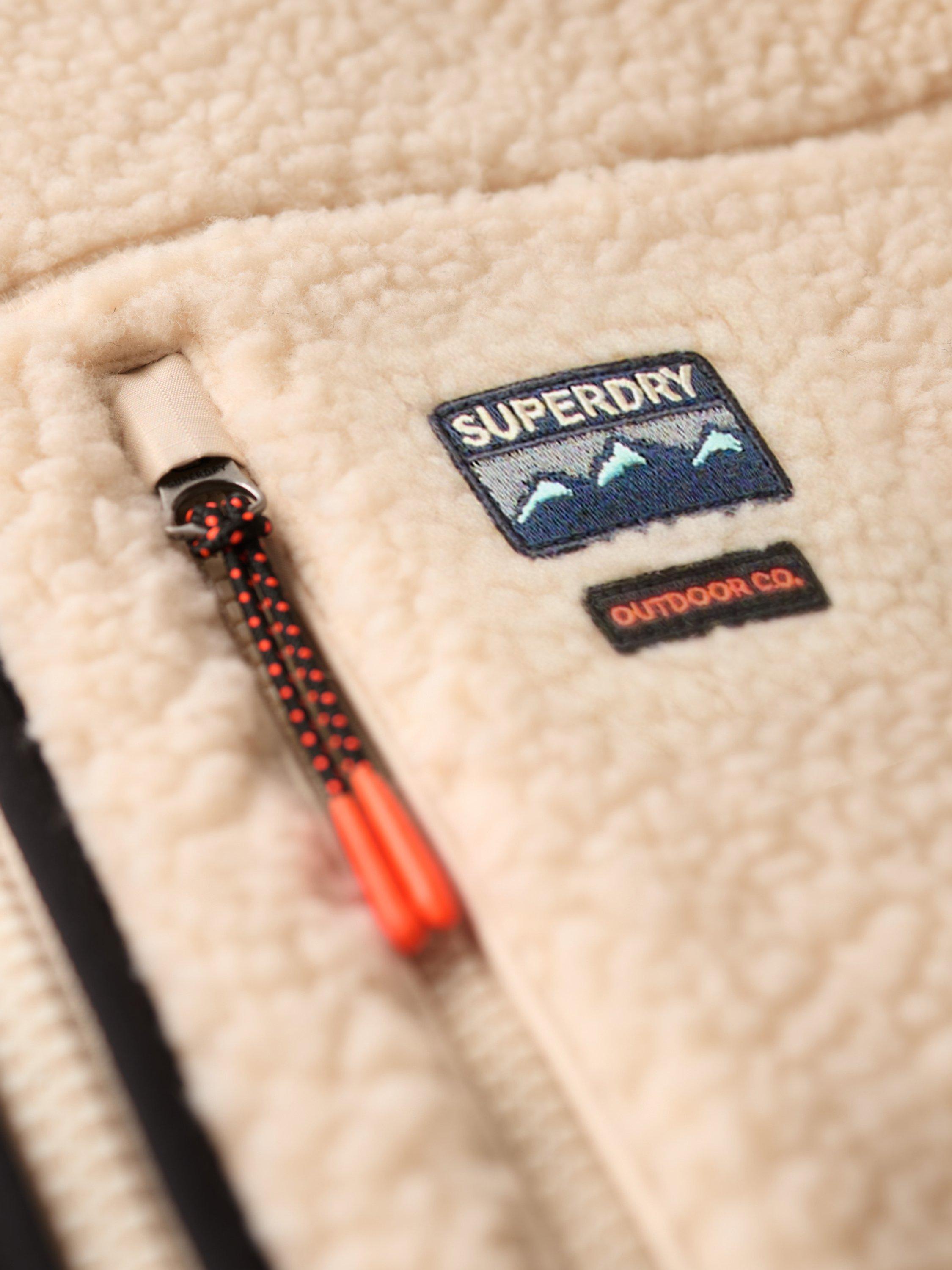 Product image 6 of 6, which shows Superdry Outdoor Fleece Gilet, Oatmeal Beige, S