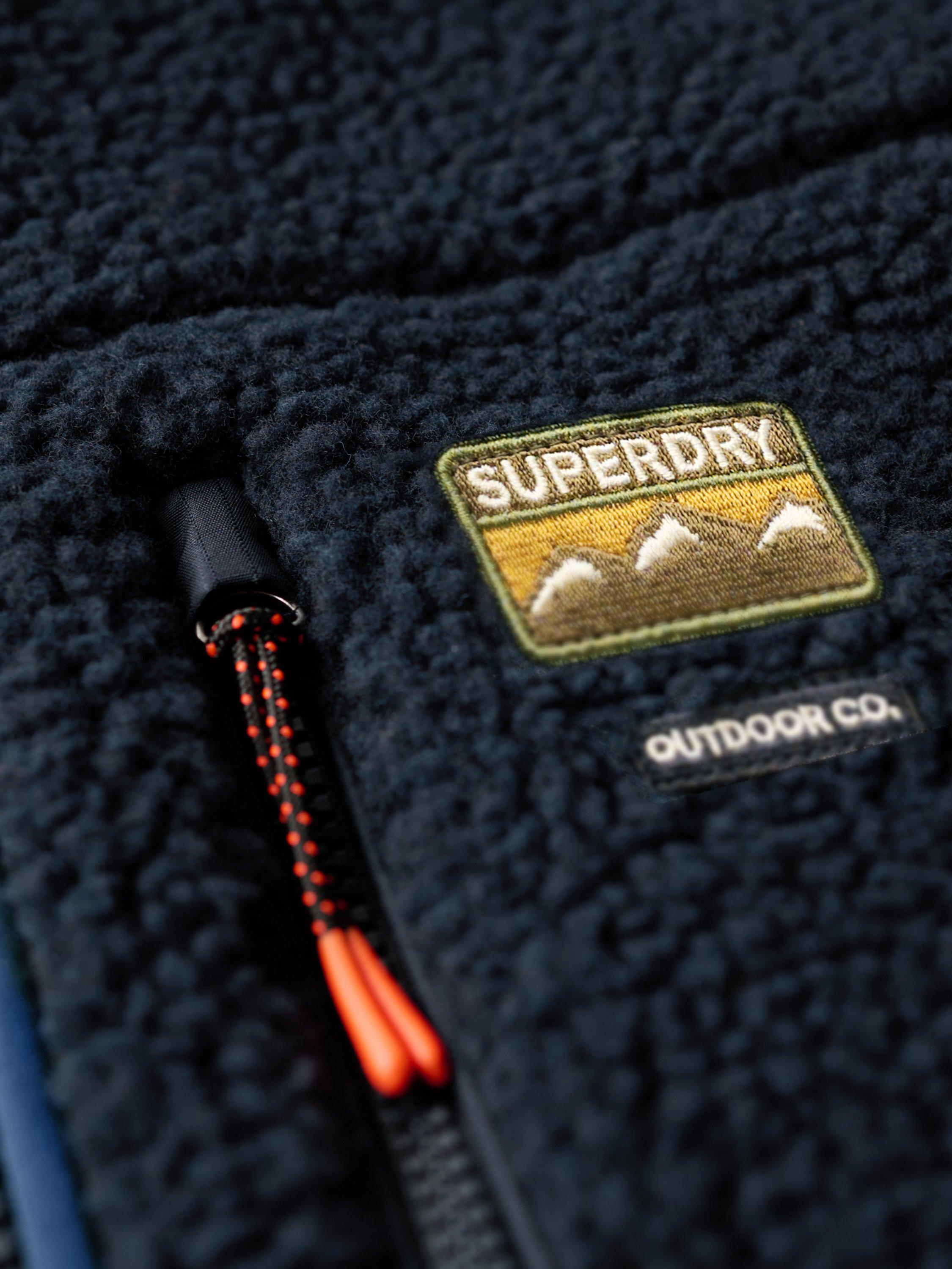 Product image 6 of 6, which shows Superdry Outdoor Fleece Gilet, Eclipse Navy, S