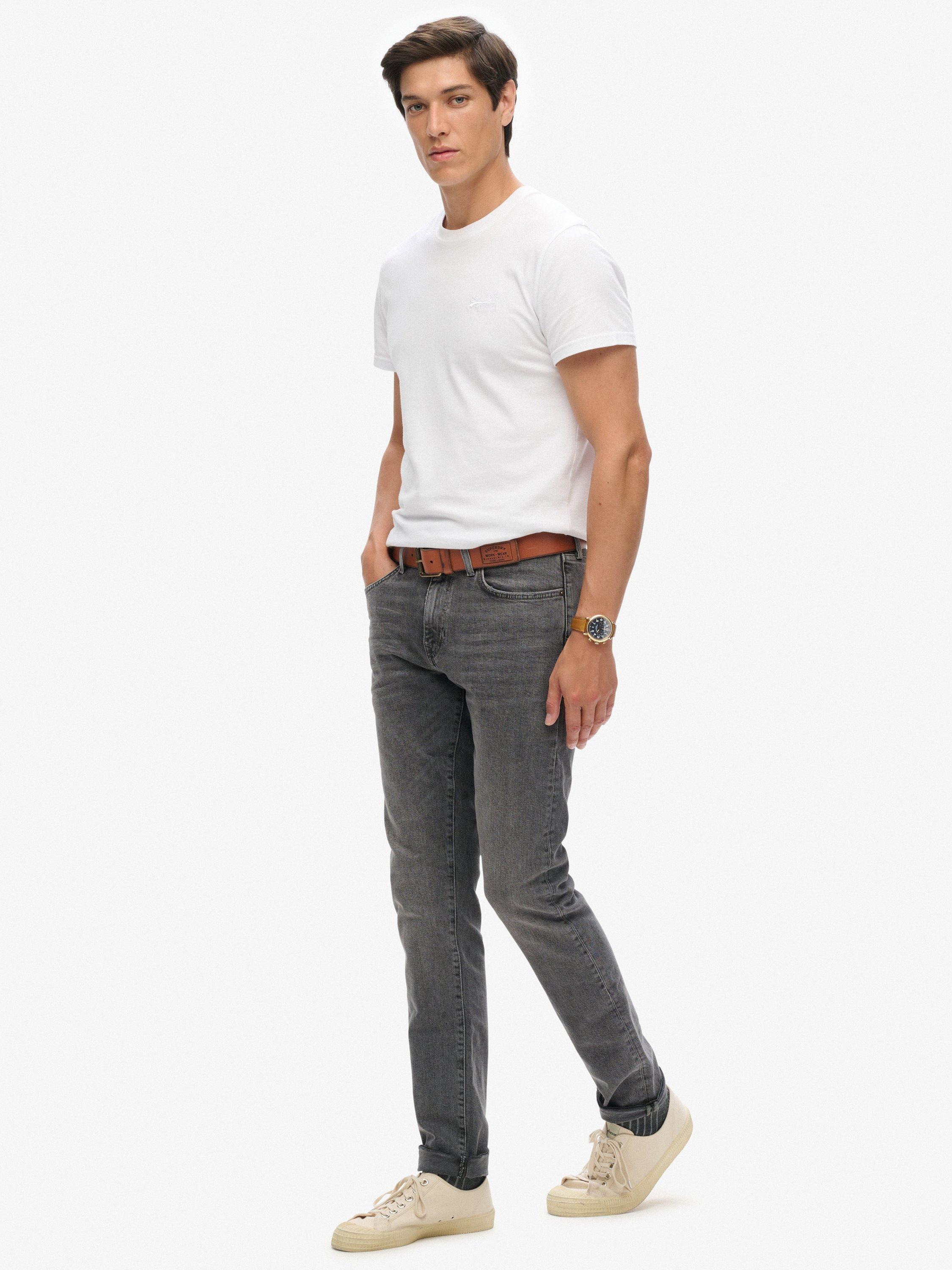 Product image 3 of 5, which shows Superdry Vintage Slim Jeans, Clinton Used Grey, W28/L32