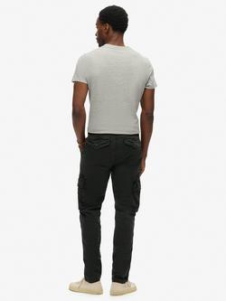 Superdry Core Cargo Cotton Blend Trousers - view 2, Washed Black