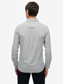 Superdry Organic Cotton Classic Oxford Long Sleeve Shirt - view 2, Ticking Stripe