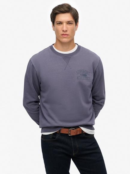 Superdry Cotton Athletic Essentials Crew Sweatshirt, Greystone