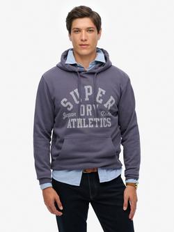 Superdry Cotton Athletic Essentials Hoodie, Greystone