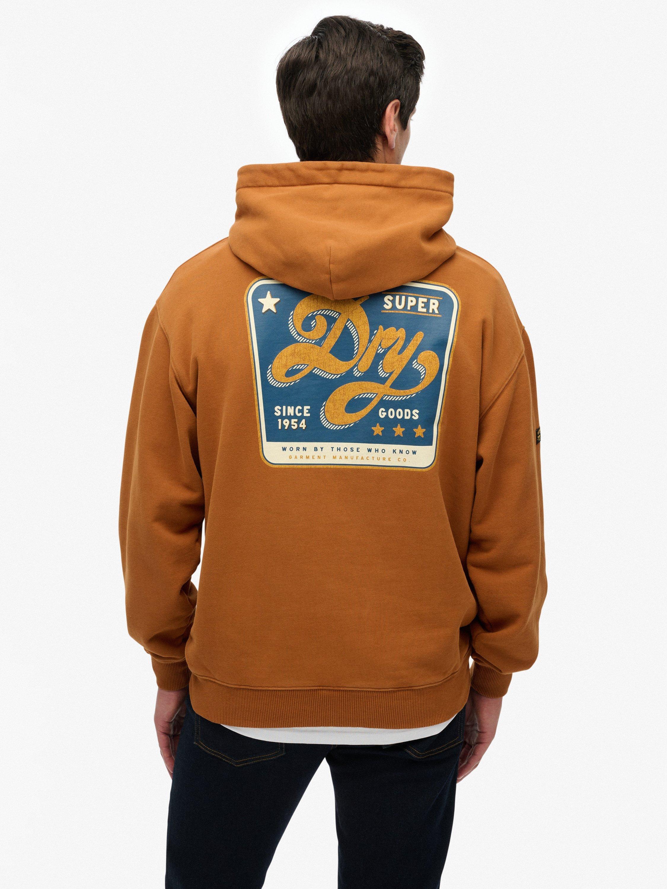 Product image 2 of 4, which shows Superdry Cotton Tap Room Oversized Hoodie, Caramel Café, S