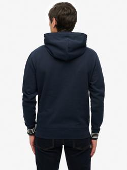 Superdry Cotton Athletic Club Hoodie - view 2, Nautical Navy