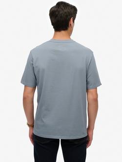 Superdry Cotton Vintage Athletic Essential Graphic T-Shirt - view 2, Blue Grey