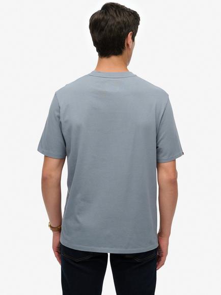 Superdry Cotton Vintage Athletic Essential Graphic T-Shirt - view 2, Blue Grey