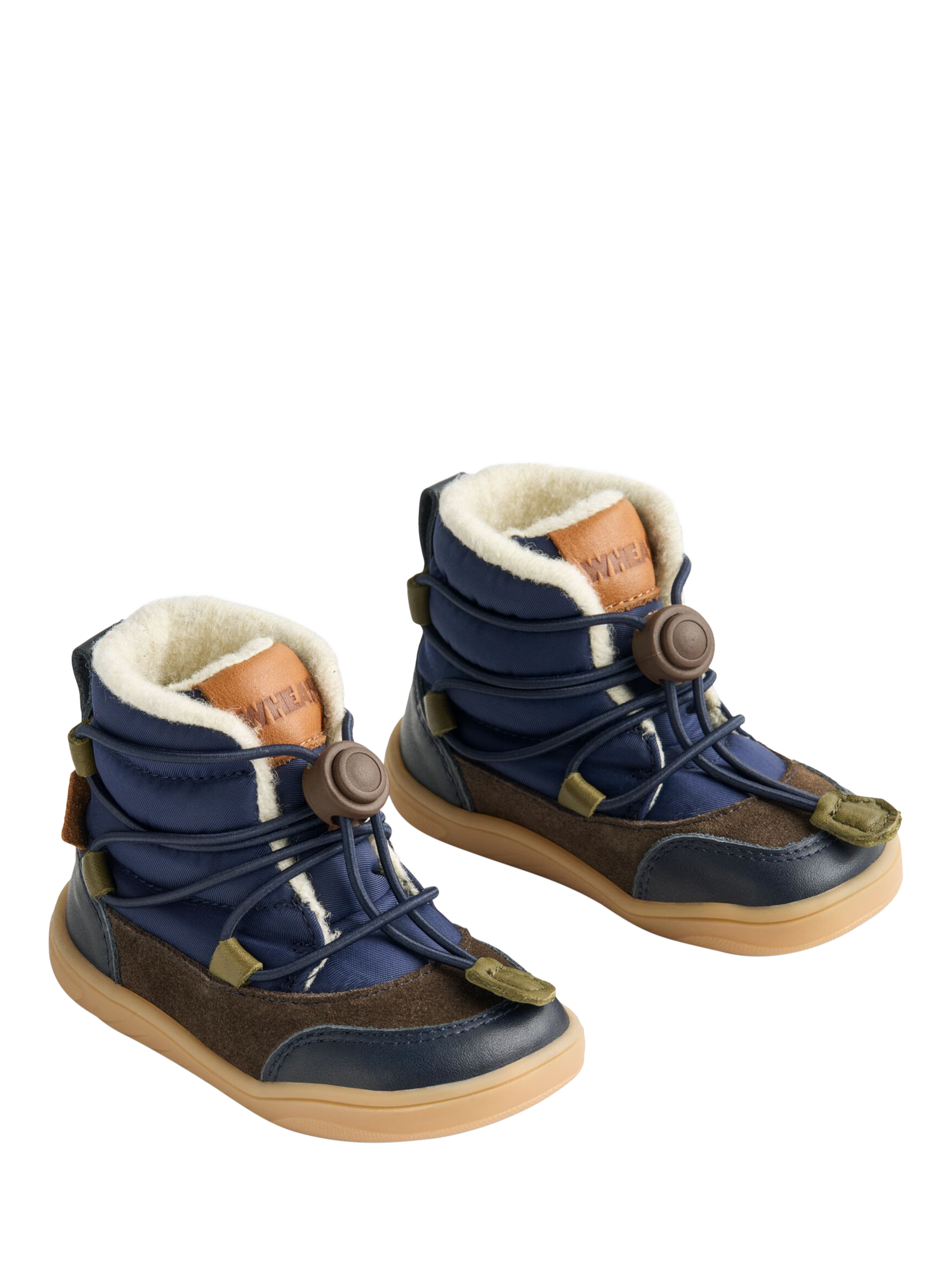 Product image 4 of 5, which shows WHEAT Kids' Milan Lined Winter Boots, Navy, EU19