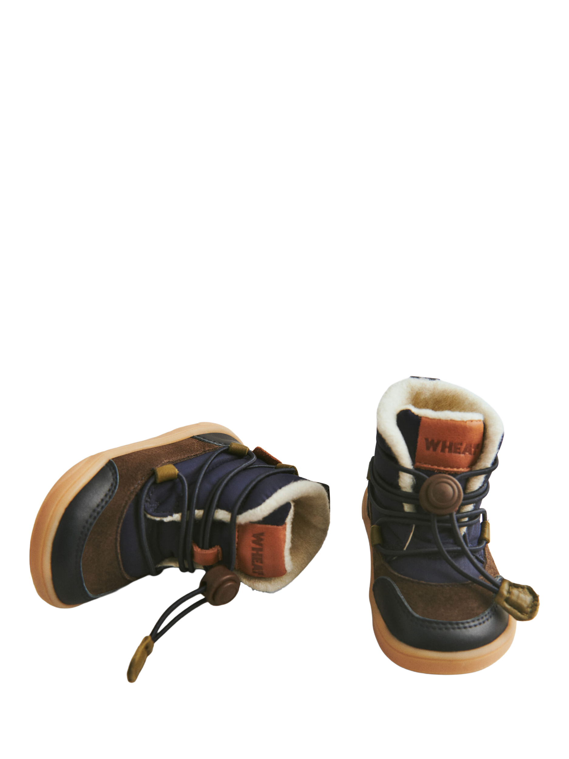 Product image 3 of 5, which shows WHEAT Kids' Milan Lined Winter Boots, Navy, EU19
